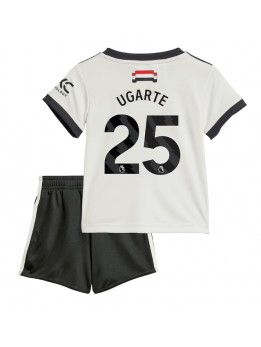 Billige Manchester United Manuel Ugarte #25 Tredjedraktsett Barn 2024-25 Kortermet (+ Korte bukser)